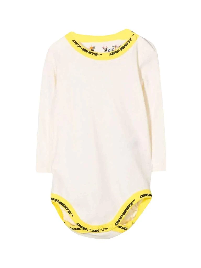 商品Off-White|Off-White White Bodysuit Baby Boy,价格¥1187,第1张图片