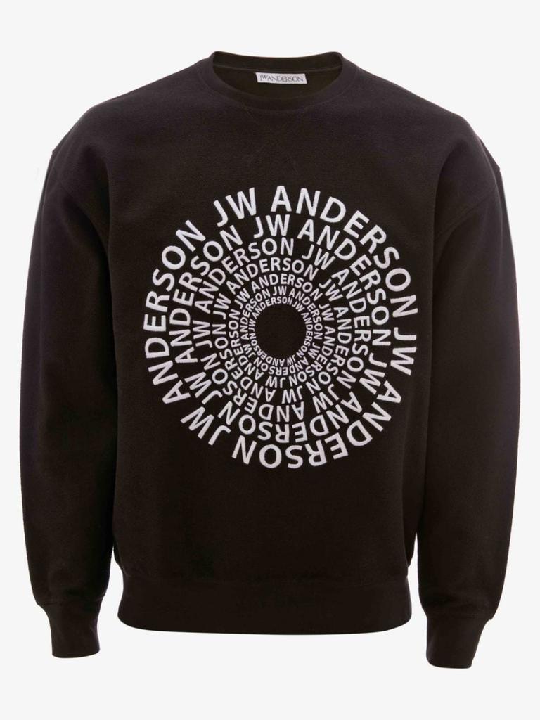 商品JW Anderson|J.W. ANDERSON Swirl logo embroidered sweatshirt,价格¥1428,第4张图片详细描述