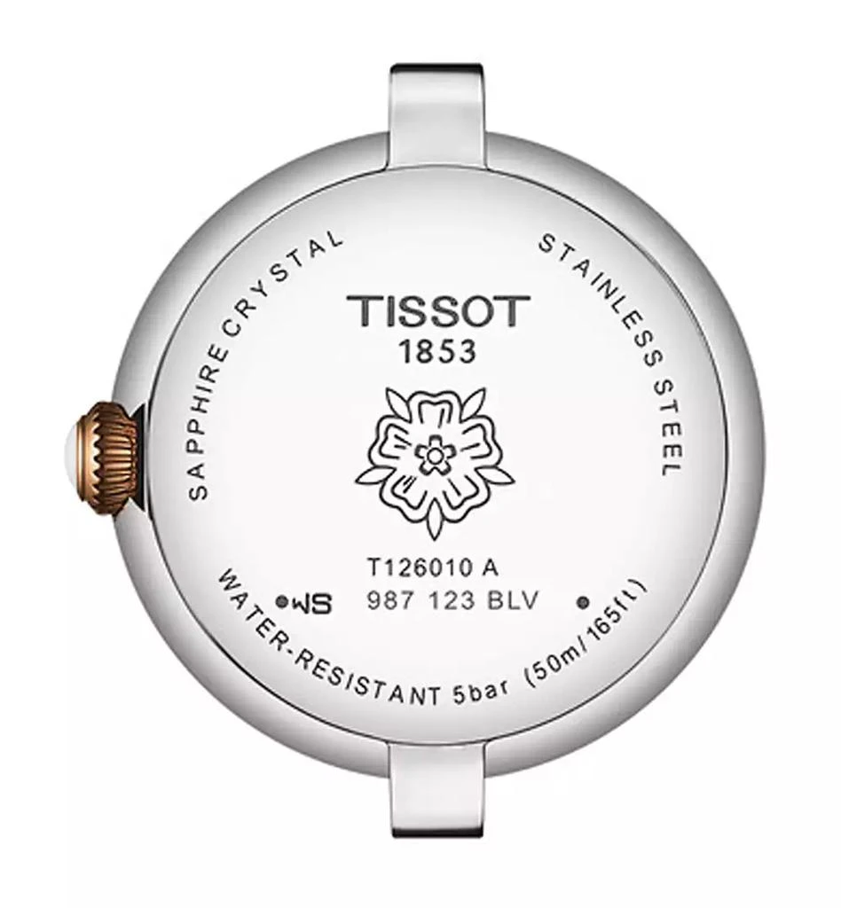 商品Tissot|Women's Swiss Bellissima Two-Tone Stainless Steel Bracelet Watch 26mm,价格¥3892,第5张图片详细描述