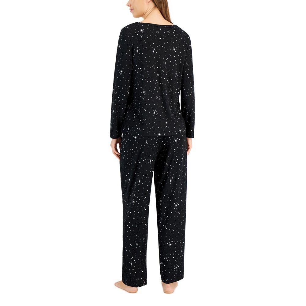 商品Charter Club|Women's Long Sleeve Soft Knit Pajama Set, Created for Macy's,价格¥178,第4张图片详细描述