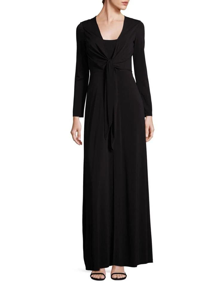 商品Alice + Olivia|Salina Tie-Front Gown,价格¥1185,第1张图片