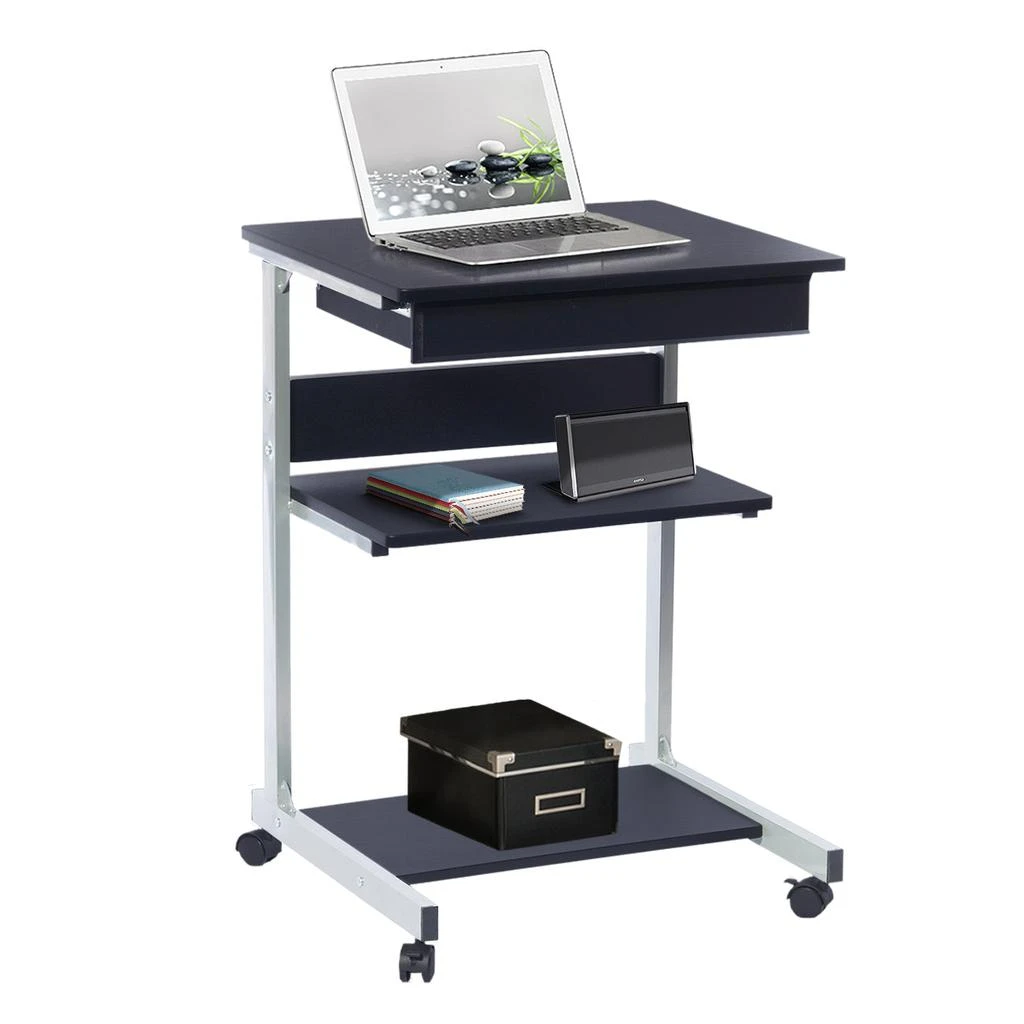 商品Streamdale Furniture|Streamdale Rolling Laptop Cart With Storage,价格¥1095,第2张图片详细描述