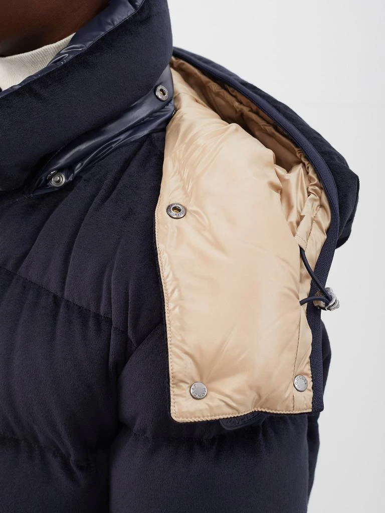 商品Moncler|Holostee quilted velvet down jacket,价格¥16332,第3张图片详细描述