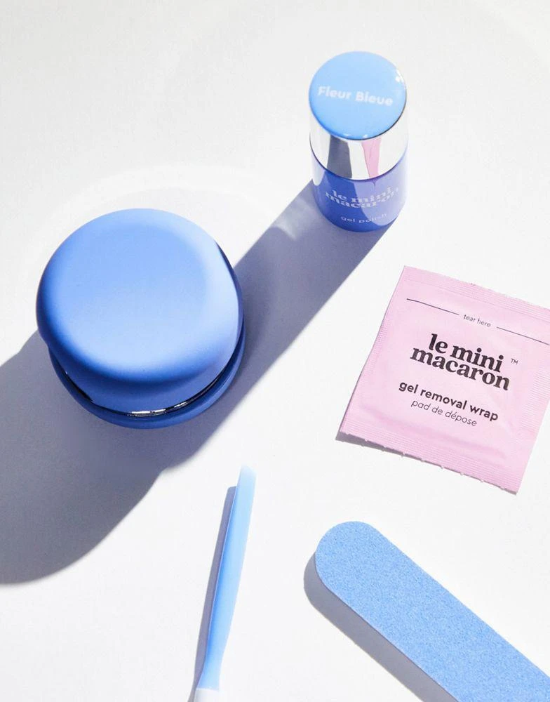 商品Le Mini Macaron|Le Mini Macaron Gel Manicure Kit - Fleur Bleu,价格¥331,第2张图片详细描述
