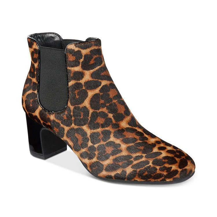 商品Anne Klein|Gorgia Leopard Booties,价格¥584,第1张图片