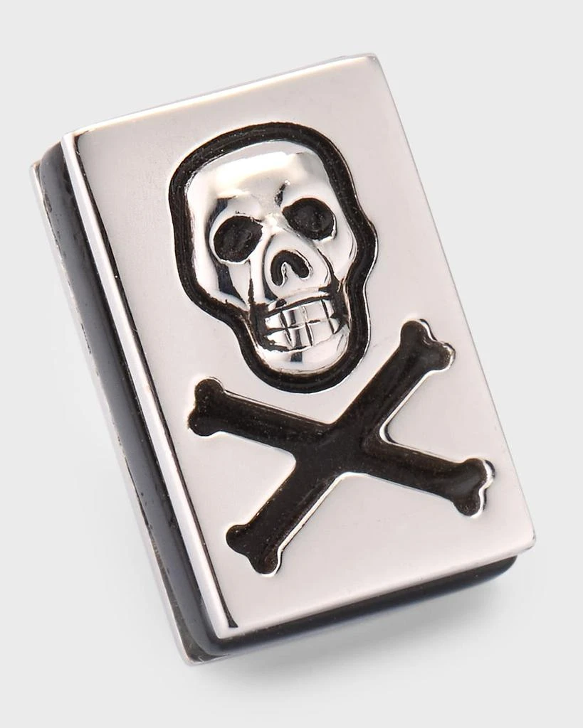 商品Jan Leslie|Men's Sterling Silver Skull and Crossbones Lapel Pin,价格¥1515,第1张图片