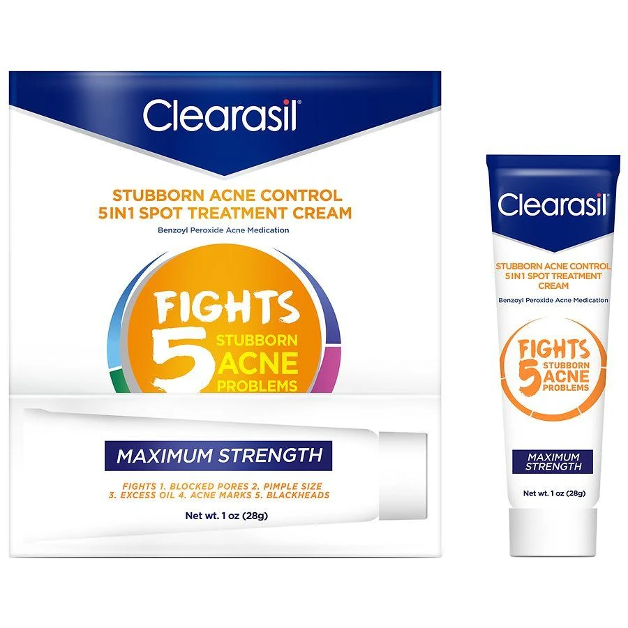 商品Clearasil|Stubborn Acne Control 5-in-1 Spot Treatment Cream,价格¥66,第1张图片