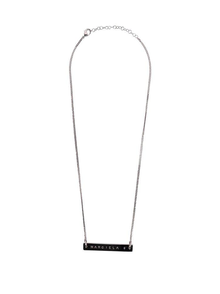 MM6 Maison Margiela Logo Engraved Necklace商品第1张图片规格展示