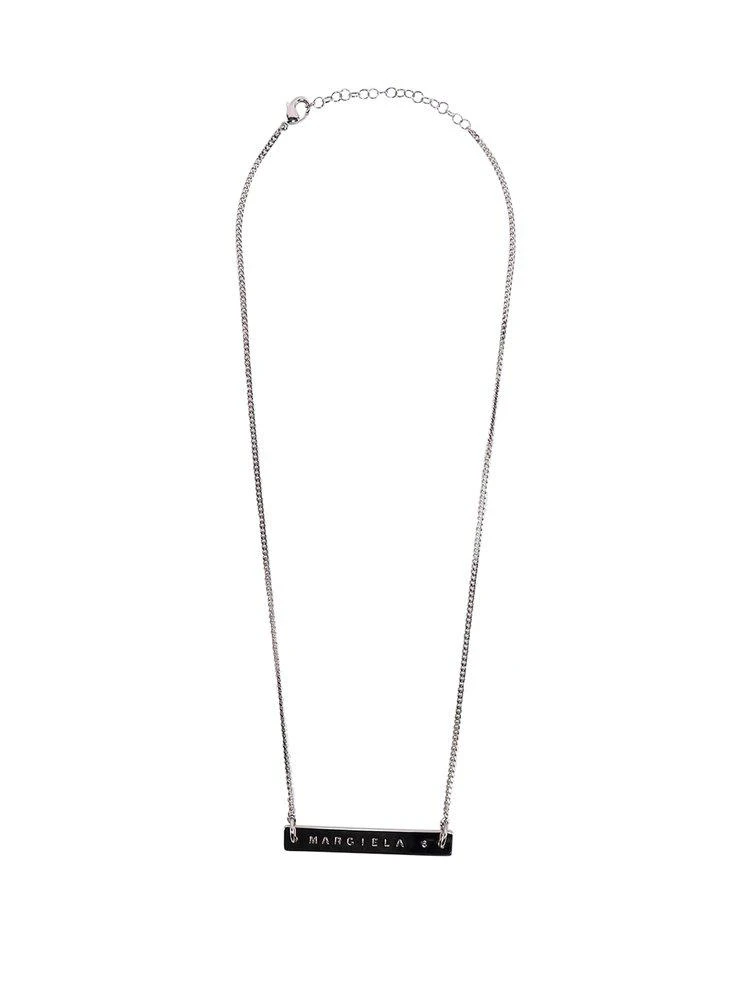 商品MAISON MARGIELA|MM6 Maison Margiela Logo Engraved Necklace,价格¥1114,第1张图片