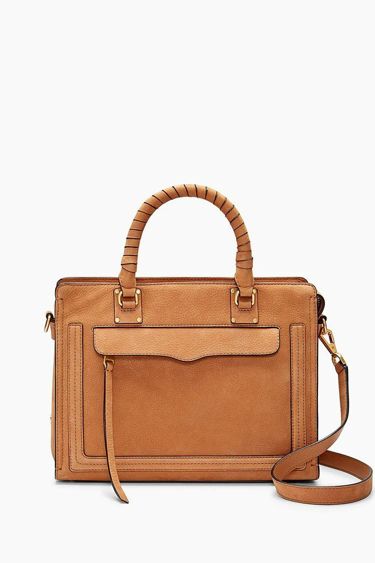 商品Rebecca Minkoff|Bree中号顶部拉链手提包,价格¥961,第1张图片