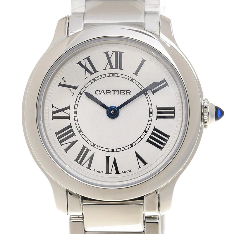 商品Cartier|Ronde Must De Cartier Quartz Silver Dial Ladies Watch WSRN0033,价格¥22188,第1张图片