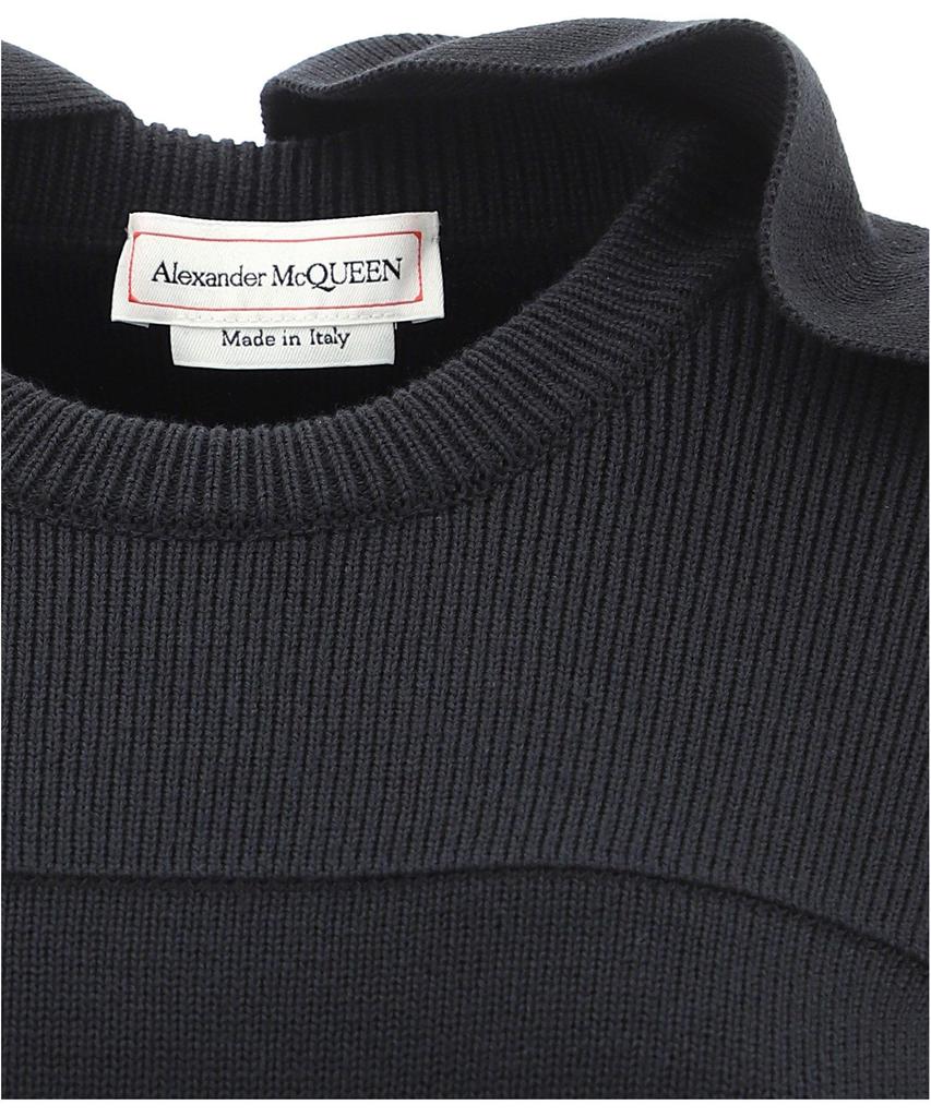 Alexander Mcqueen Women's  Black Wool Sweater商品第3张图片规格展示