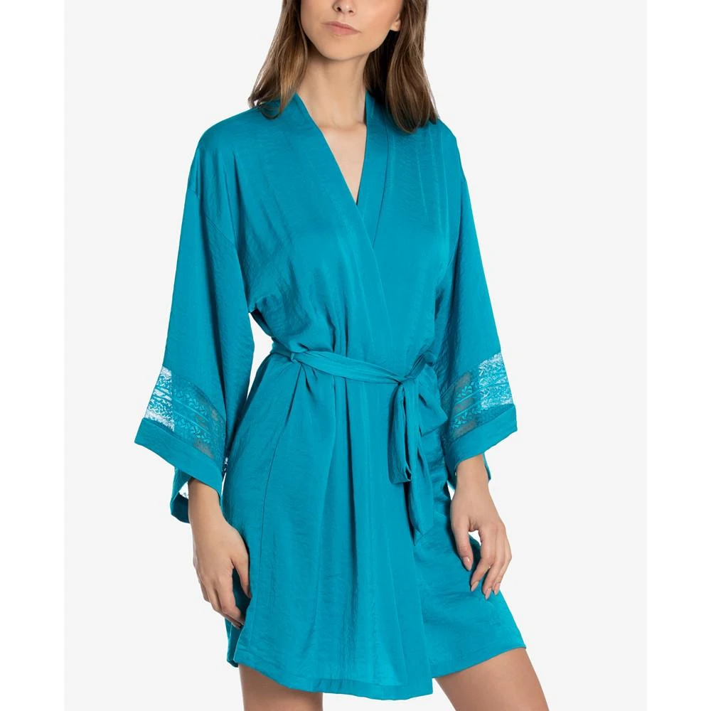 商品Linea Donatella|Lace-Trimmed Wrap Robe,价格¥96,第1张图片