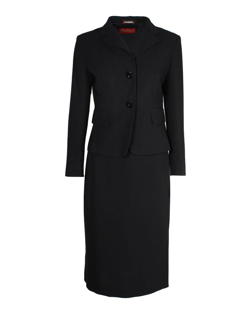 商品[二手商品] Max Mara|Max Mara Long Sleeve Dress in Black Triacetate,价格¥1877,第1张图片