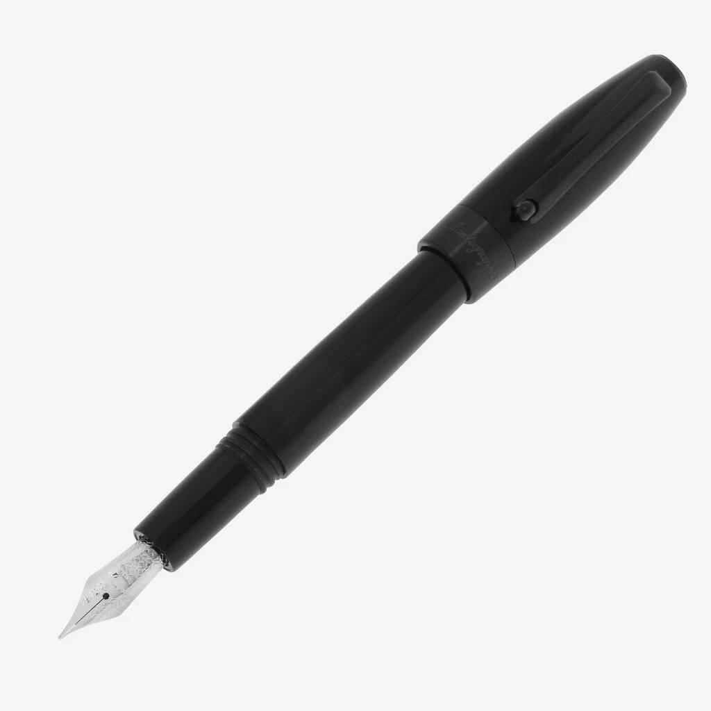 商品Montegrappa|Montegrappa Fortuna Black with Black Trim Fountain Pen (M),价格¥1466,第1张图片