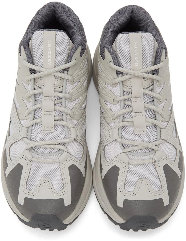 商品Salomon|Off-White & Grey Odyssey Mid Advanced Sneakers,价格¥1155,第5张图片详细描述