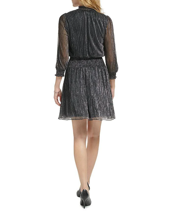 商品Karl Lagerfeld Paris|Metallic Keyhole Dress,价格¥332,第2张图片详细描述