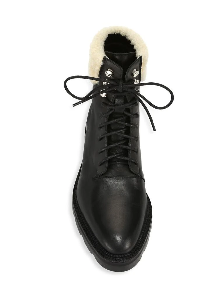 商品Alexander Wang|Andy Shearling-Trimmed Leather Hiking Boots,价格¥3651,第5张图片详细描述