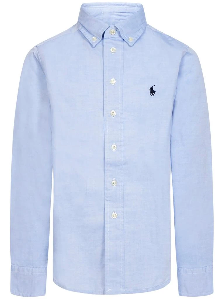 商品Ralph Lauren|Ralph Lauren Kids Pony Buttoned Long-Sleeved Shirt,价格¥956,第1张图片