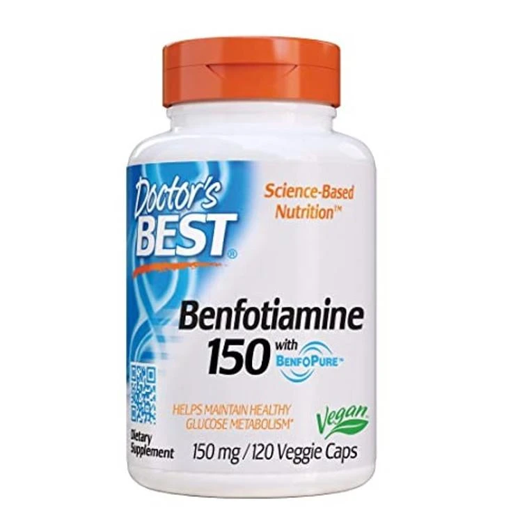 商品Doctors Best Vitamins|Doctors Best Benfotiamine 150 mg with Benfo Pure Veggie Capsules, 120 Ea,价格¥122,第1张图片