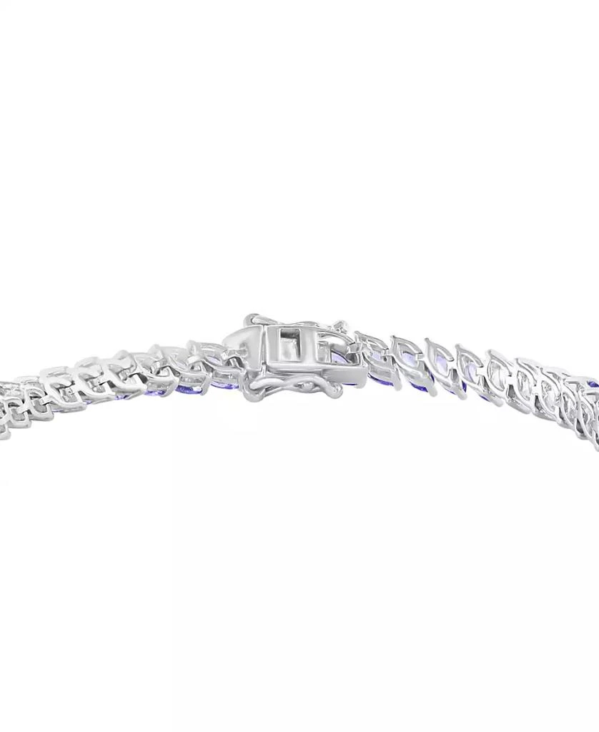 商品Effy|EFFY® Tanzanite Marquise Tennis Bracelet (12-1/3 ct. t.w.) in Sterling Silver,价格¥4931,第3张图片详细描述