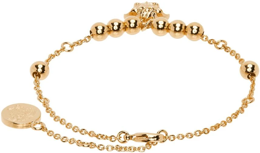 商品Versace|Gold Medusa Charm Anklet,价格¥1826,第2张图片详细描述