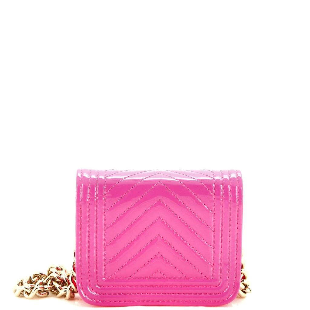 商品[二手商品] Chanel|Boy Flap Chain Belt Bag Chevron Patent,价格¥13682,第3张图片详细描述