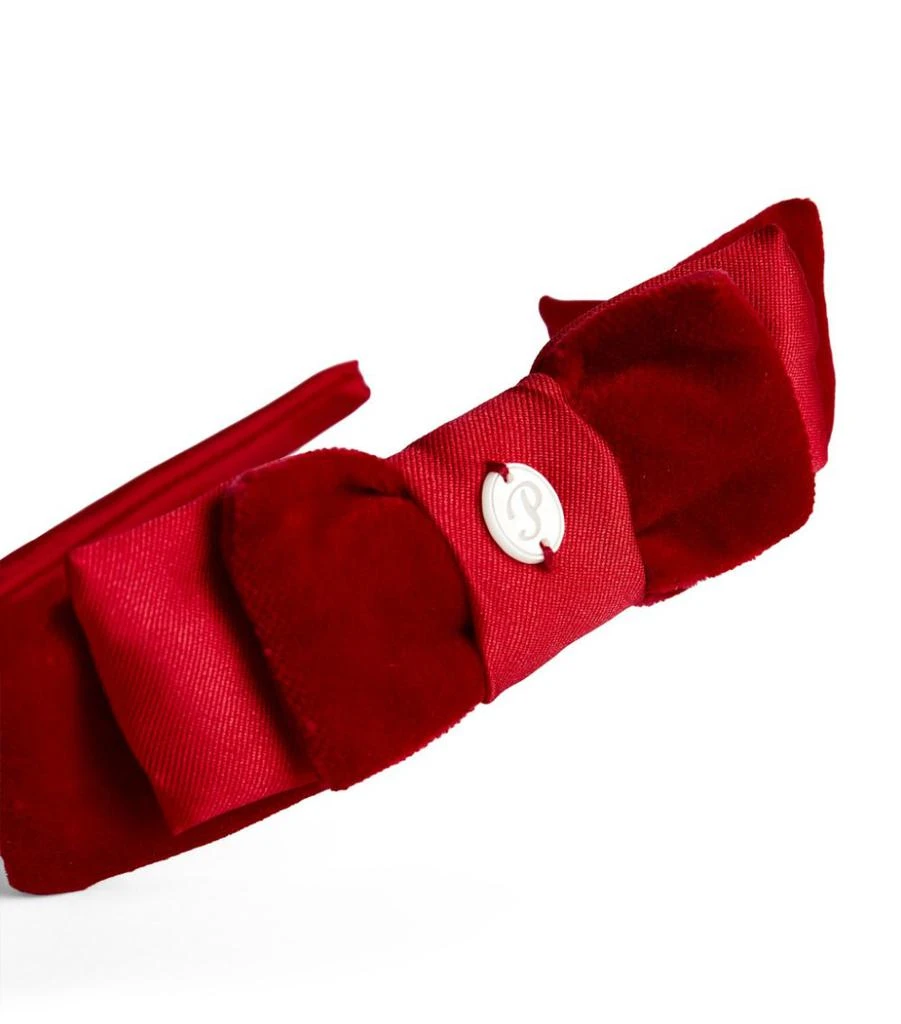 商品Patachou|Velvet Layered Bow Headband,价格¥123,第3张图片详细描述