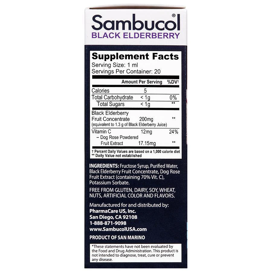 商品Sambucol|Black Elderberry Immune Support Infant Drops with Vitamin C,价格¥67,第4张图片详细描述