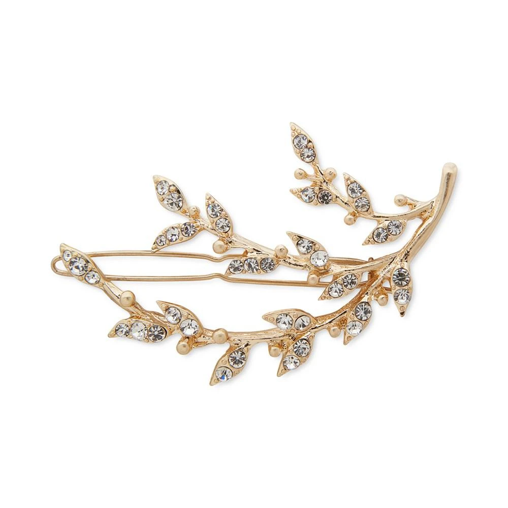 商品Lonna & Lilly|Gold-Tone Pavé Leaf Sprig Hair Barrette,价格¥113,第1张图片