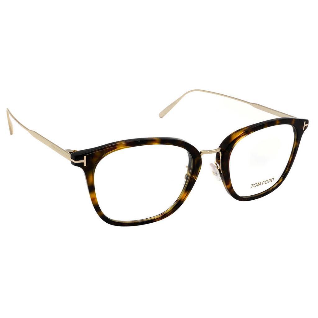 商品Tom Ford|Tom Ford Demo Square Unisex Eyeglasses FT5570-K 052 53,价格¥675,第1张图片