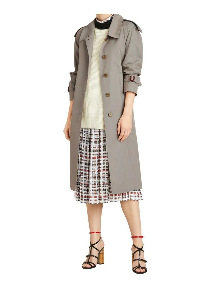 商品Burberry|Side-slit tropical gabardine trench coat,价格¥16486,第2张图片详细描述