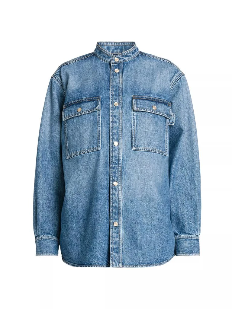 商品Bottega Veneta|Eco Wash Denim Shacket,价格¥10874,第1张图片