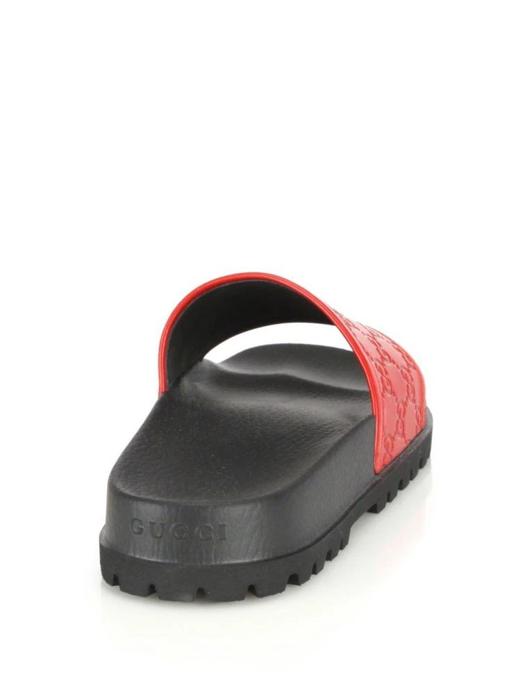 商品Gucci|Pursuit Treck Leather Slides,价格¥2775,第2张图片详细描述