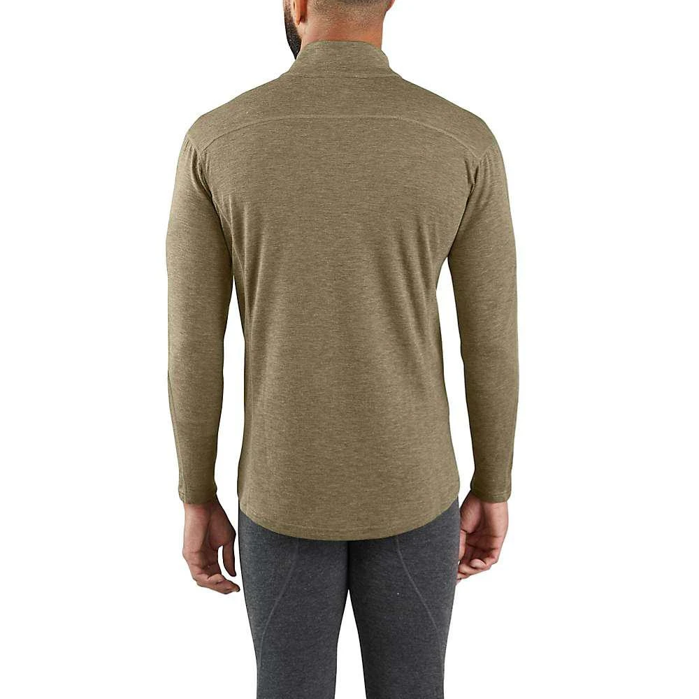 商品Carhartt|Carhartt Men's Base Force Heavyweight Poly-Wool Quarter-Zip (Tall),价格¥542,第2张图片详细描述