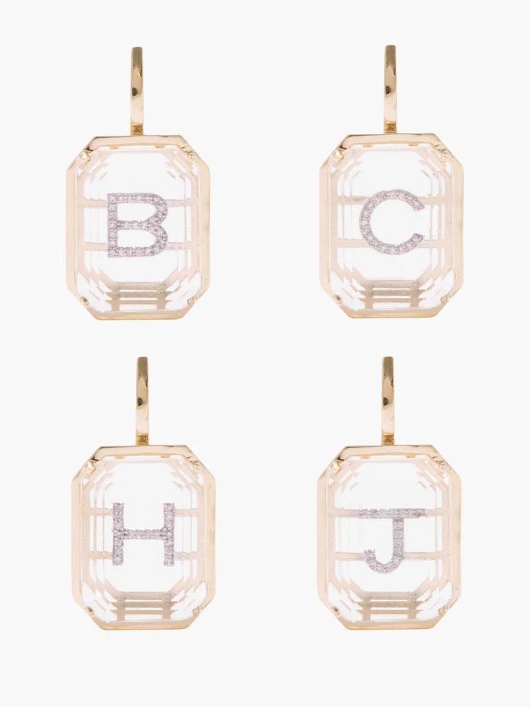商品MATEO|Diamond & 14kt gold alphabet charm A-Z,价格¥27713,第5张图片详细描述