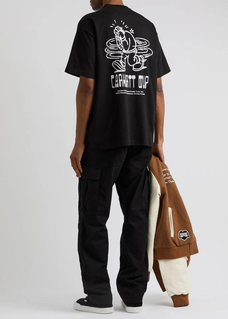 商品Carhartt WIP|Think Tank printed cotton T-shirt ,价格¥537,第4张图片详细描述