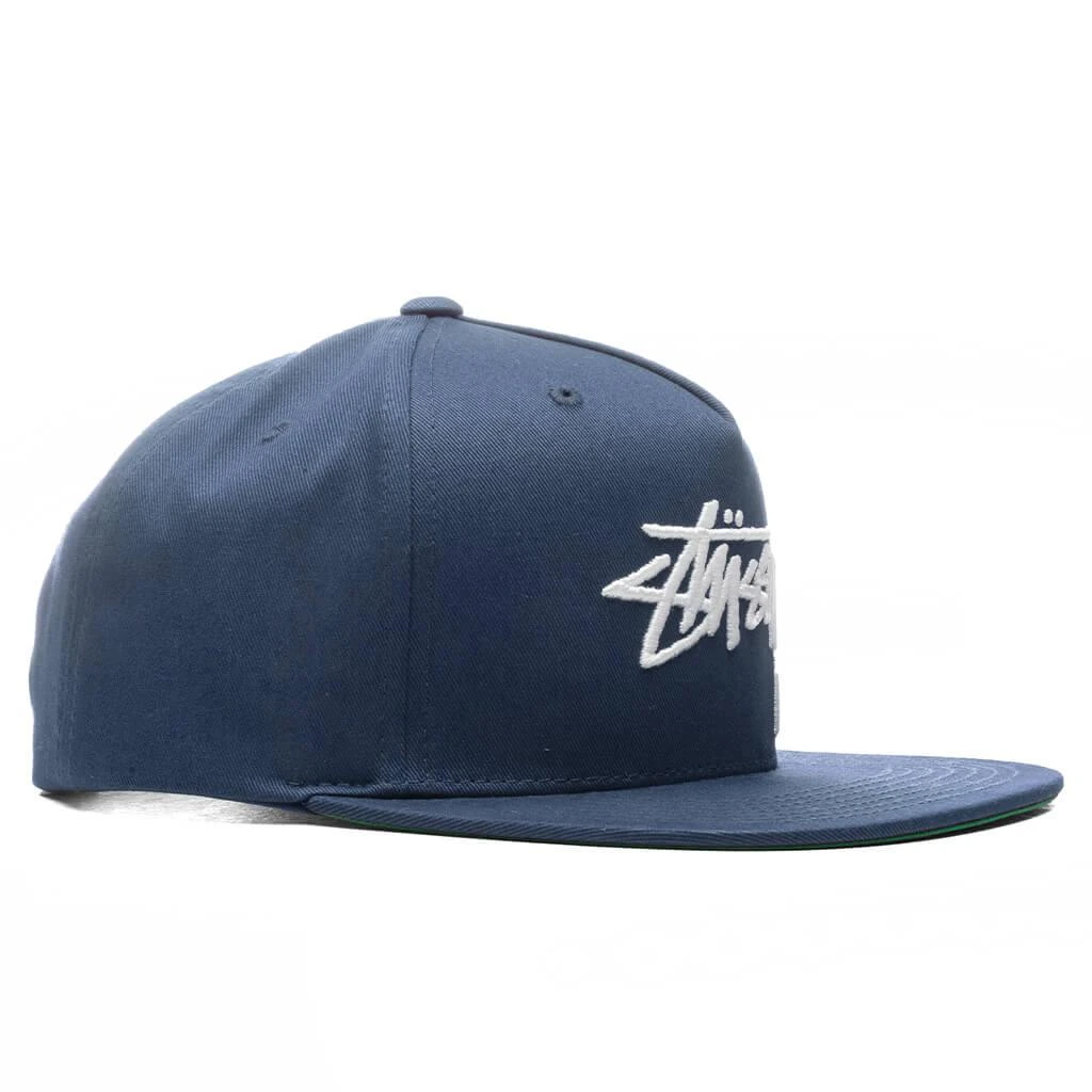 商品STUSSY|Stussy Big Stock Point Crown Cap - Navy,价格¥343,第3张图片详细描述