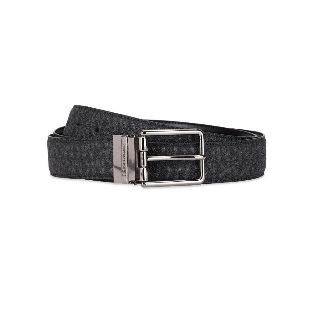 商品Michael Kors|Michael Kors Men's Reversible MK Signature Leather 2in1 Dress Belt,价格¥716,第2张图片详细描述