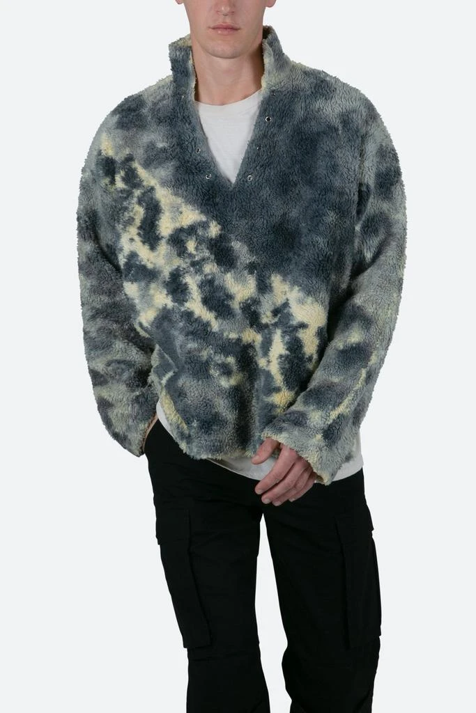 商品MNML|Tie Dye Sherpa Pullover - Blue/Multi,价格¥588,第2张图片详细描述