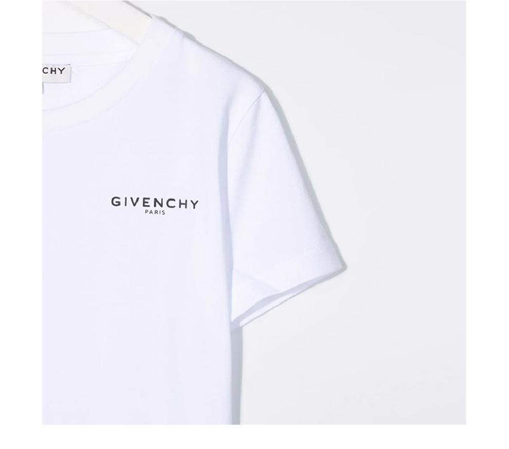 商品Givenchy|大童款 白色棉质圆领短袖T恤【香港仓极速发货】,价格¥1404,第4张图片详细描述