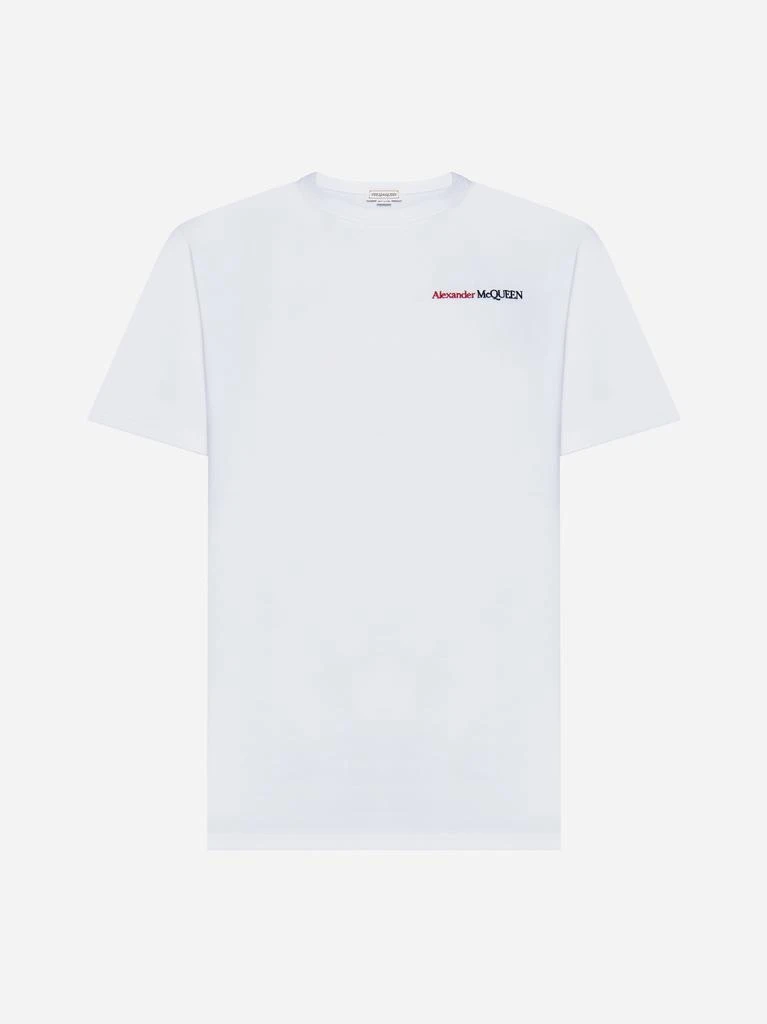 商品Alexander McQueen|Logo cotton t-shirt,价格¥3397,第1张图片