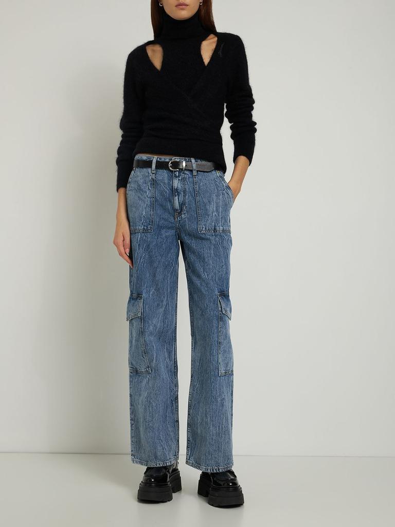 商品Ganni|Angi Crinkle Denim Jeans,价格¥2420,第1张图片