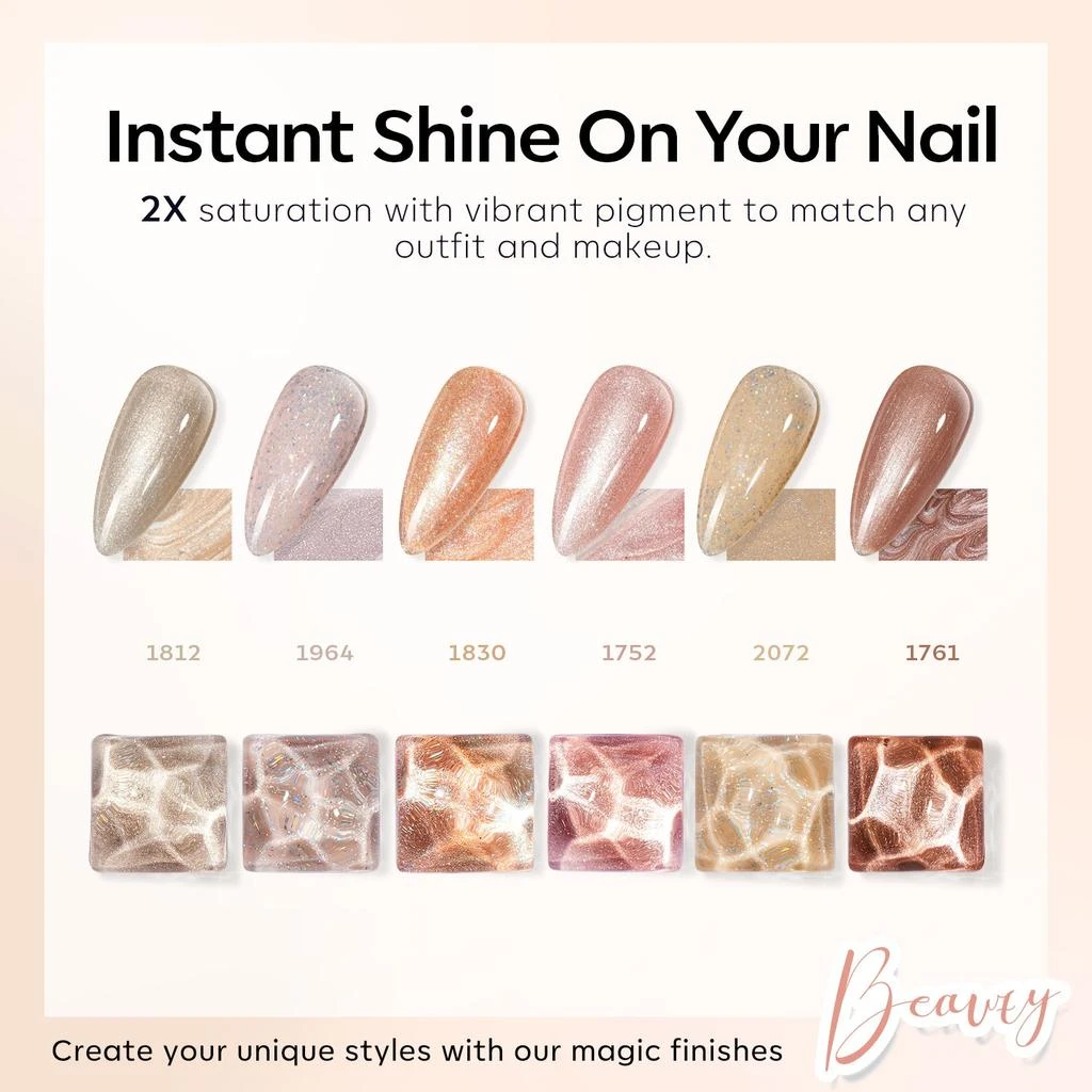 6 Shades Gel Nail Polish Set Collection 商品