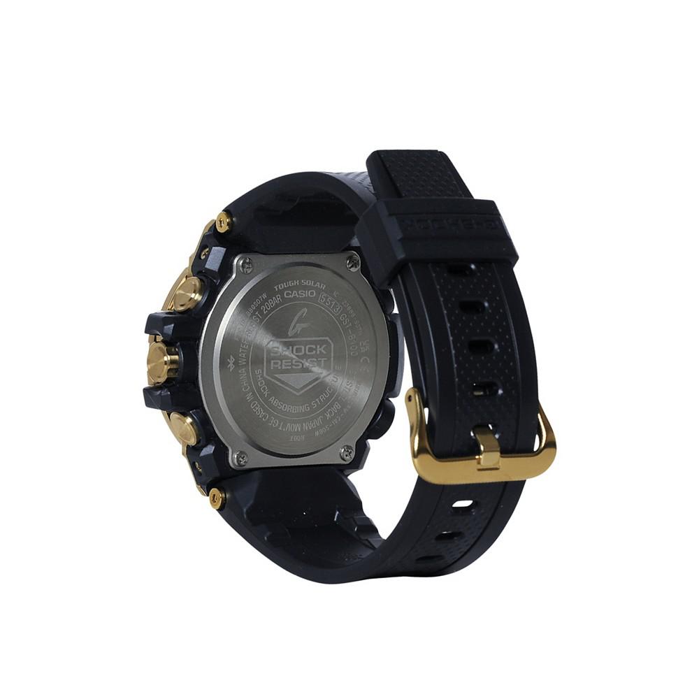 Men's Gold-Tone and Black Resin Strap Watch 53.8mm GSTB100GB1A9商品第3张图片规格展示