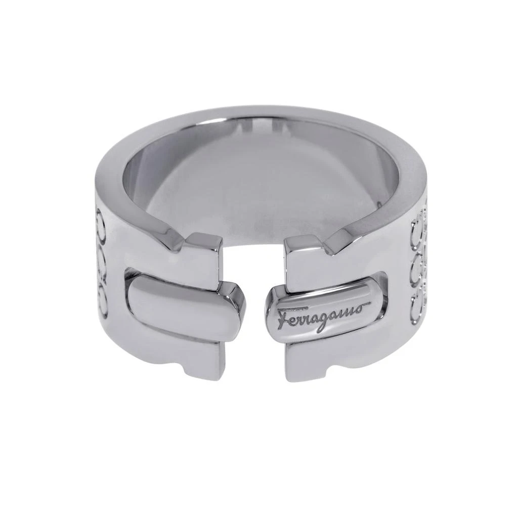 商品Salvatore Ferragamo|Salvatore Ferragamo Gancino Sterling Silver Band Ring Sz. 7.25 703388,价格¥1058,第3张图片详细描述