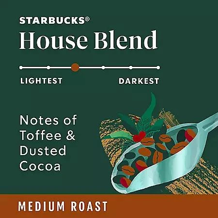 商品Starbucks|House Blend 咖啡豆 (40 oz.),价格¥107,第3张图片详细描述