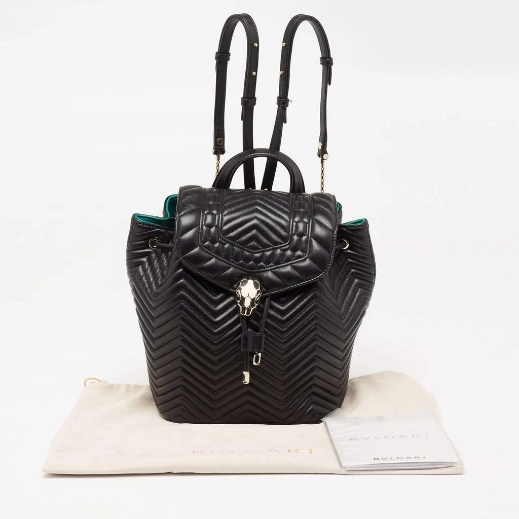 Bvlgari Black Quilted Leather Serpenti Forever Backpack 商品