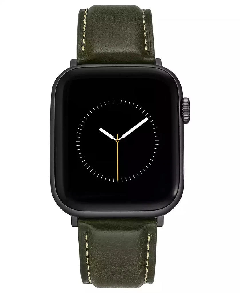 商品WITHit|Green Smooth Genuine Leather Band designed for Apple Watch® 42mm (Series 1-3 only) & 44/45/46/49mm (Ultra & Ultra 2),价格¥203,第1张图片