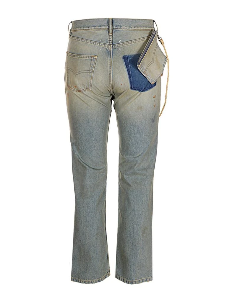 商品MAISON MARGIELA|Maison Margiela Distressed Straight Leg Jeans,价格¥2954,第2张图片详细描述